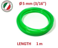 UNIVERSAL FUEL HOSE 5MM 3/16" 1M MOTORCYCLE TUBE LINE PIPE PETROL GAS QUAD GREEN