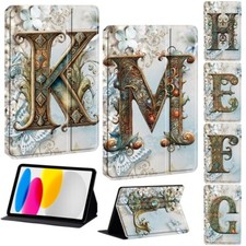 Graphic Letter Leather Stand Cover Case For iPad Air 13 Inch (M3/M2-2025/2024)