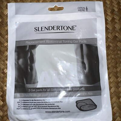 SLENDERTONE Replacement Abdominal Toning Gel Pads 3 Count, New