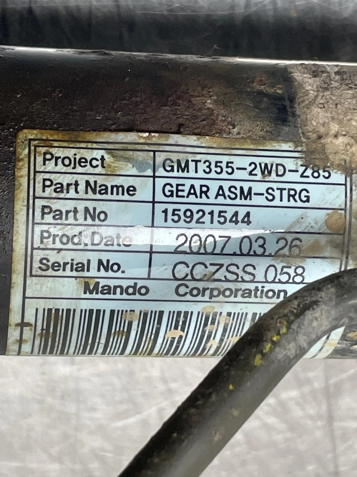 2008 Isuzu I-290 Power Steering Gear Rack and Pinion Assembly 52k OEM 15921544 Foto 2 de 4