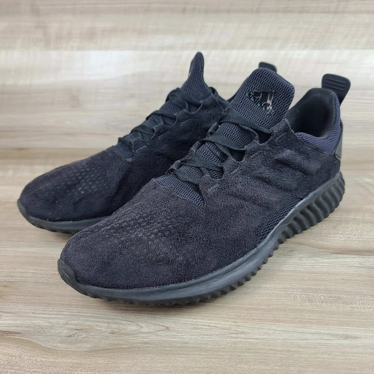 Adidas Men Size 13 Alphabounce 3 Triple Black Running Sneaker