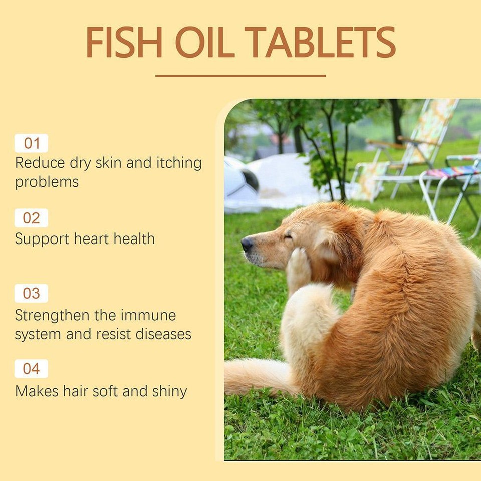 Fish Oil Gel liquid For Dogs Cats Pet Heart & Joint Supportn eBay
