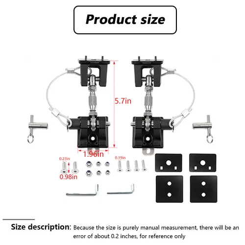 Exterior Engine Hood Lock Latch Buckle with Lock For Jeep Wrangler TJ 1997-2006 - Picture 7 of 9