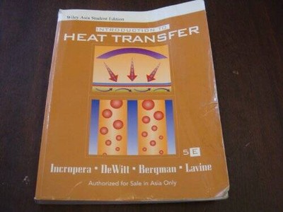 Introduction to Heat Transfer - Hardcover By Incropera, Frank P - ACCEPTABLE