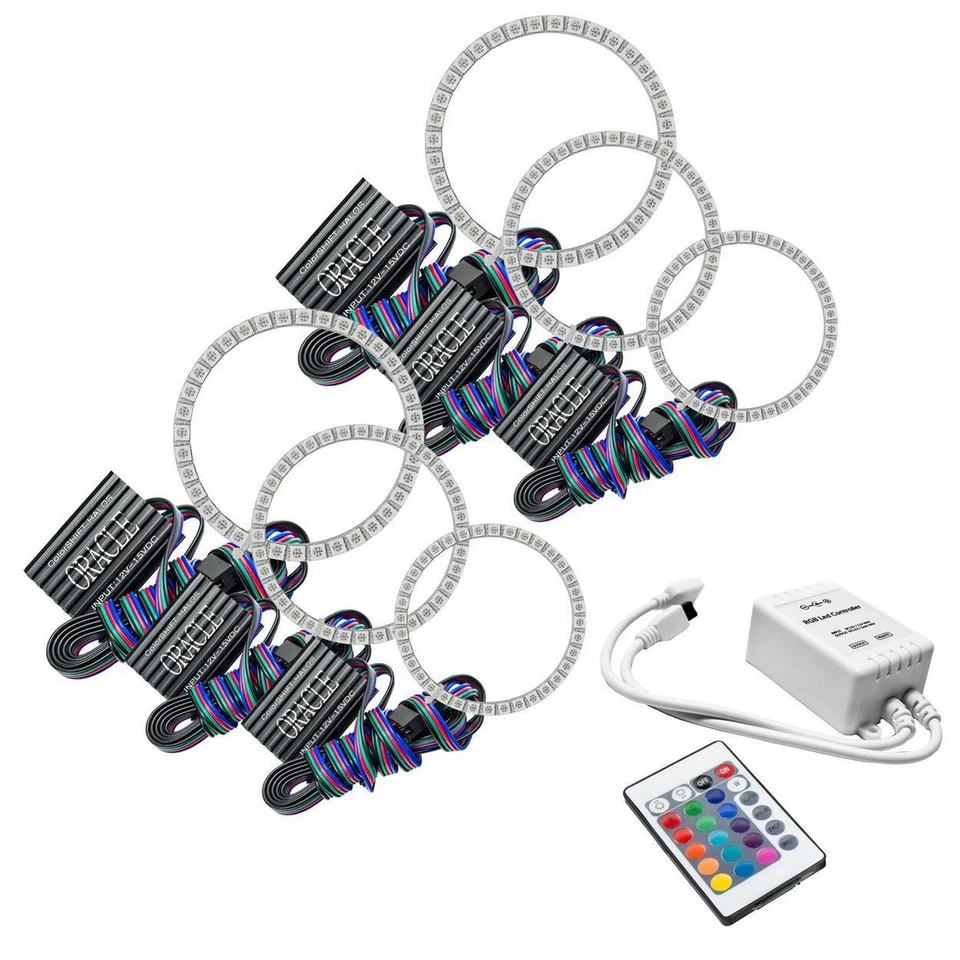 Conjunto de emissor anel halo farol Oracle - 2002 thru compatível com 2004 Chrysler Concorde C - Imagem 2 de 4