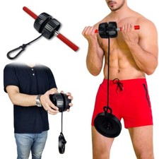 Leo Sports Wrist Roller & Forearm Strengthener Non-Slip Arm Exerciser