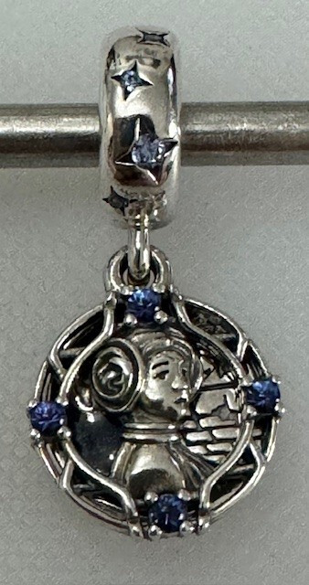 PANDORA STAR WARS PRINCESS LEIA DOUBLE DANGLE CHARM REF 799251CO1