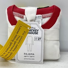 NEW Pottery Barn KIDS 2pc. Disney Mickey Mouse Classic Pajama Set Sz 2T