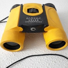 Barska 10 X 25 Waterproof Binoculars Yellow Rubber Case