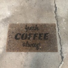Paillasson drôle café frais toujours en coco