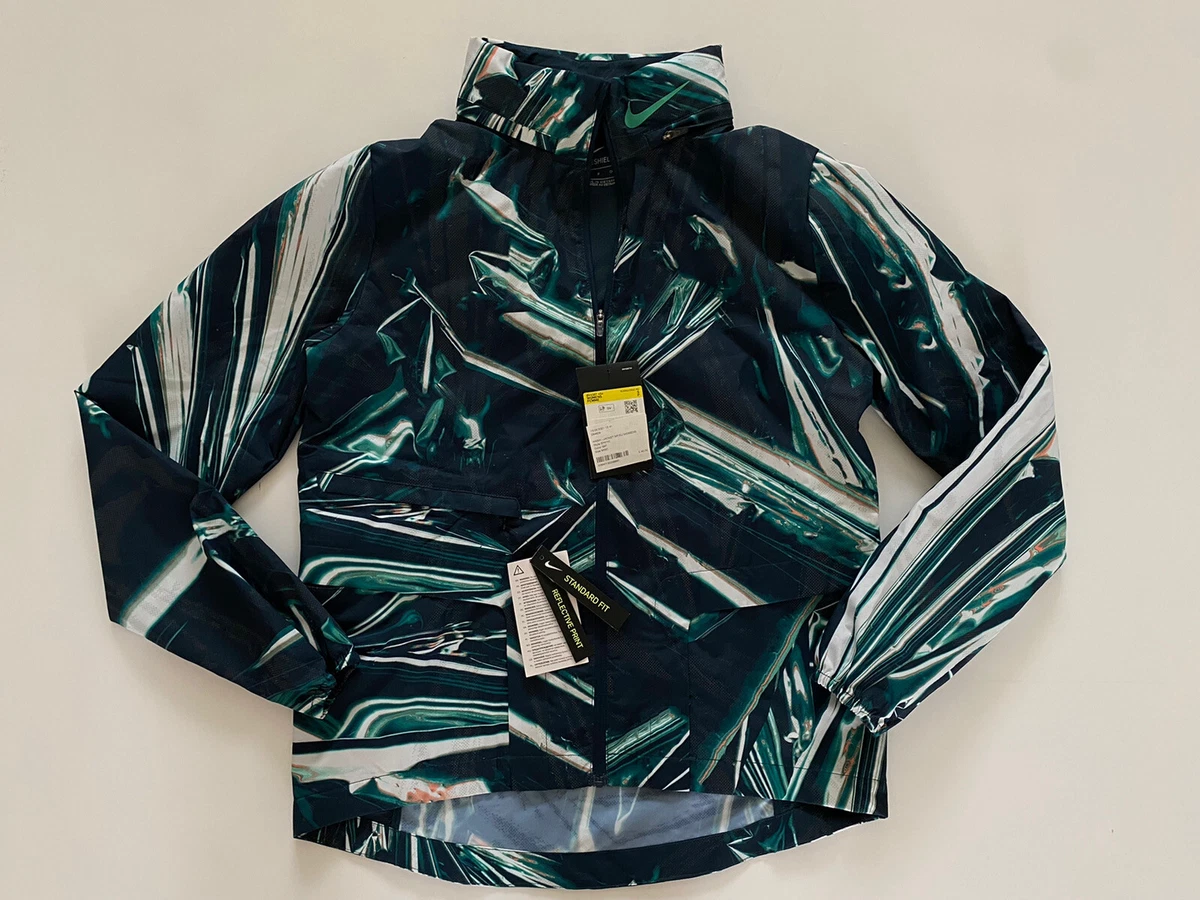 NIKE SHIELD GHOST REFLECTIVE WEATHER RESISTANT RUNNING JACKET