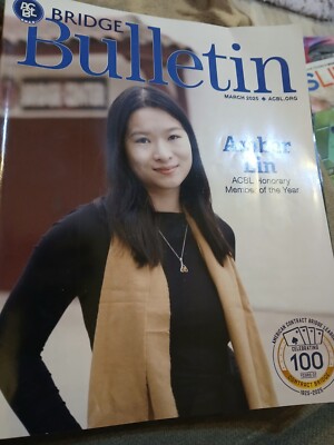 Bridge Bulletin Magazines 6 Issues Oct 2024-March 2025