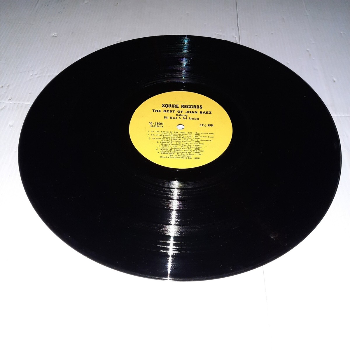 Vintage Vinyl Record The Best of Joan Baez Square Records 12