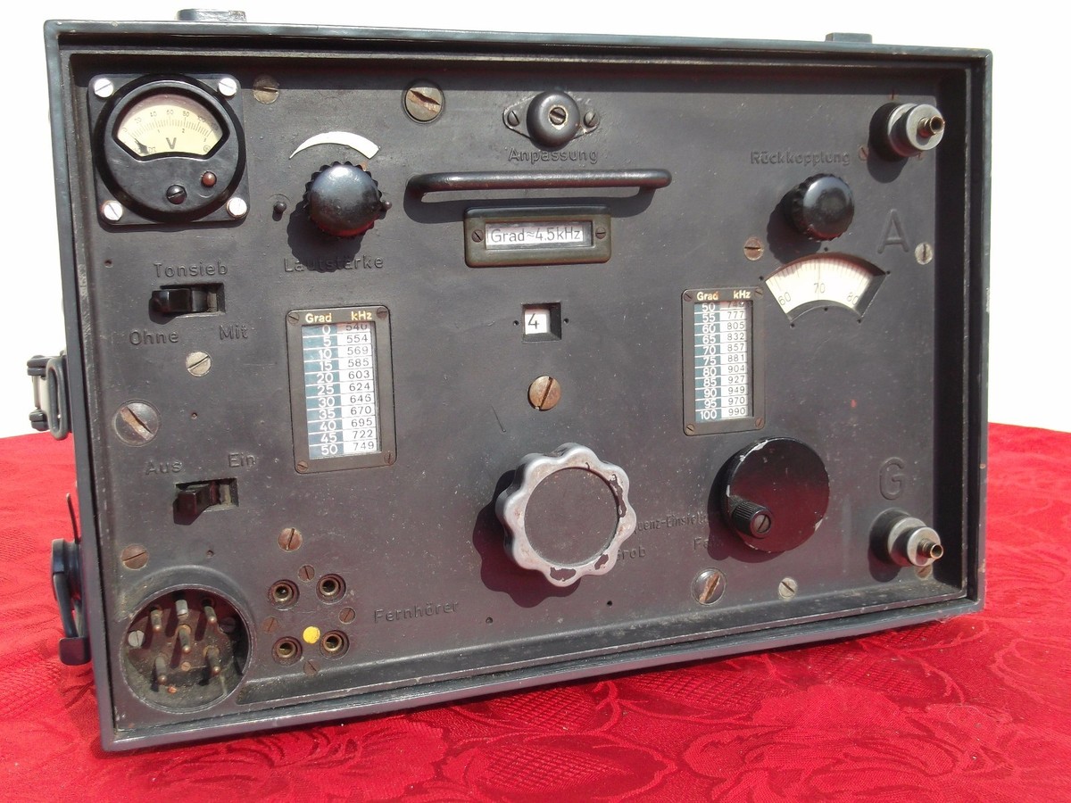 TORN EB WWII RADIO RECEIVER EMPFANGER TORNISTER TELEFUNKEN WW2