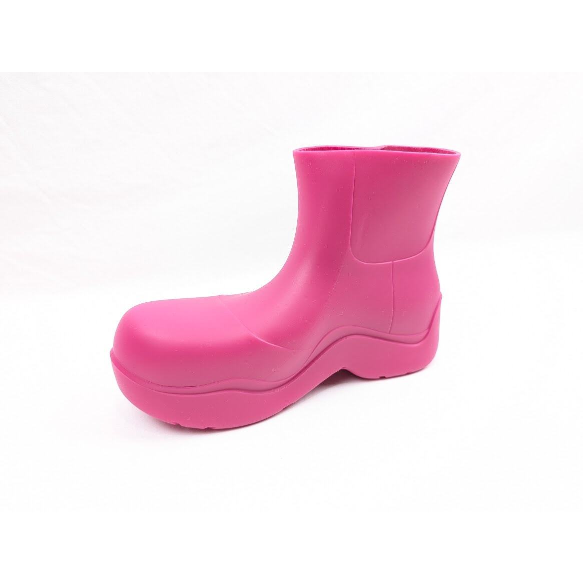 Bottega Veneta Women's Matt Rubber Puddle Boots in Hollyhock BNWB