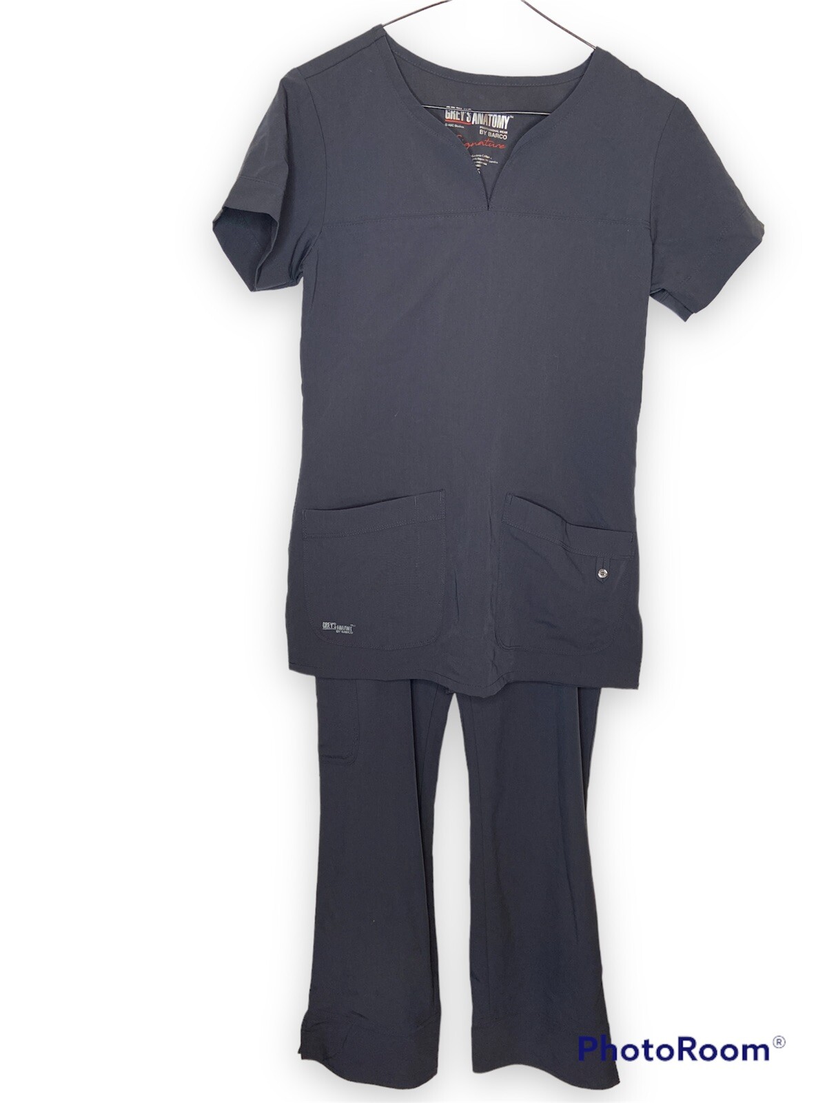 Grey's Anatomy NAVY BLUE Scrub Set Extra Small top an… Gem