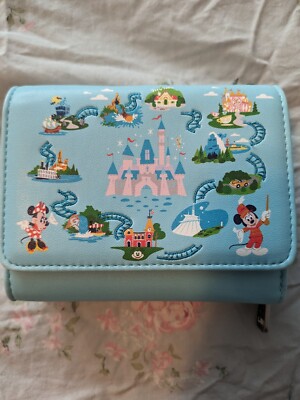 Loungefly Disney Land Park 65th Anniversary Wallet Happiest Place On Earth 
