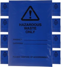 Hazardous Waste Bags - Blue Domestic & Commercial Use, High Strength & Quality
