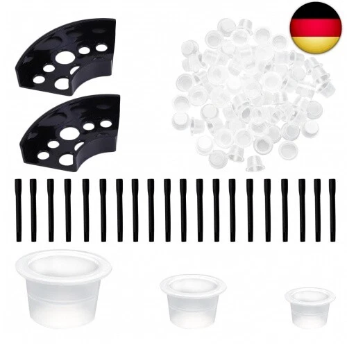 NUWIQ 300 Stück Tattoo Tintenbecher, Tinte Pigment Cups, Ink Cups Tattoo Zubehör, mit