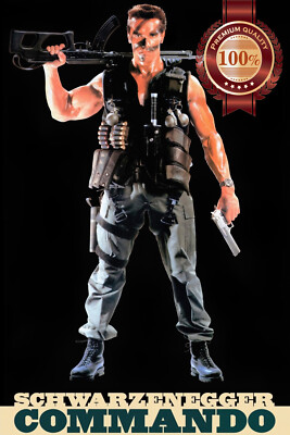 ARNOLD SCHWARZENEGGER COMMANDO V2 MOVIE PHOTO ORIGINAL PRINT PREMIUM POSTER