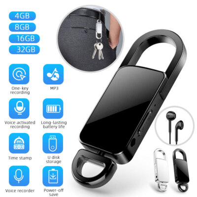 32GB Mini Diktiergerät Mit Magnet - 1536kpbs HD Aufnahme & 20h Laufzeit