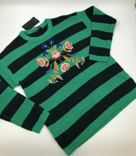 Green Striped Jumpers & Cardigans for Women