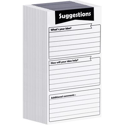 400 Sheets Suggestion Cards Comment Cards Suggestion Slips Complaint Cards fo...
