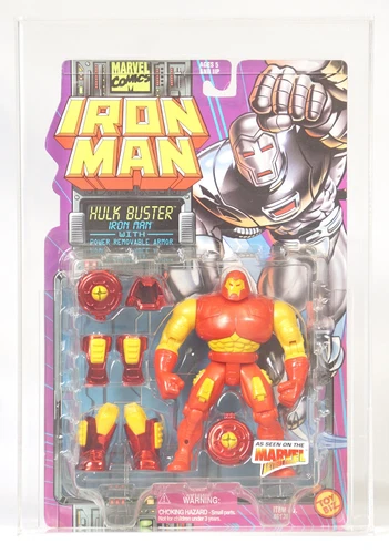 1995 Toy Biz Marvel Comics Iron Man Hulk Buster Series 2 CAS Graded 80+ (Y 84.1)