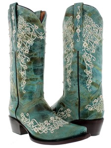 cowgirl boots turquoise