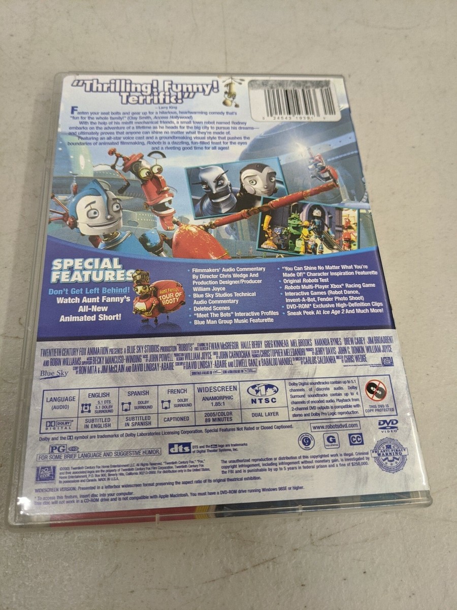 Robots (DVD, 2005, Widescreen Edition) Robin Williams + Bots of
