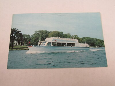 H134 postcard Boat Ship US Mail Boat Walworth 2 II Lake Geneva WI Wisconsin