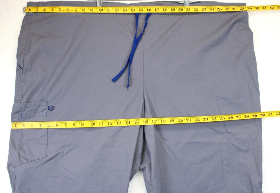 Calça Landau Workflow Scrub Cargo Masculina 3X Cinza Elástica Médica Enfermeira Médica - Imagem 3 de 4