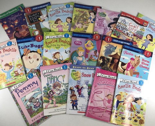 Random Lot of 10 Level 1 Step Into Reading | I Can Read | Learn To Read FOR GIRL