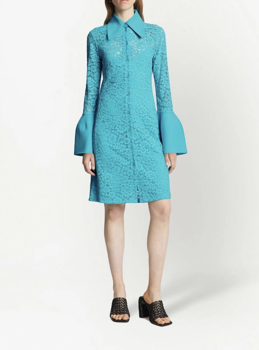 Proenza Schouler floral lace shirtdress size 4 | eBay