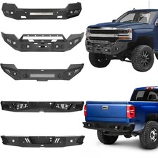 Full Width Off-road Front Rear Bumper Fit 2016-2018 Chevrolet Silverado 1500 Full Width Off-road Front Rear Bumper Fit 2016-2018 Chevrolet Silverado 1500