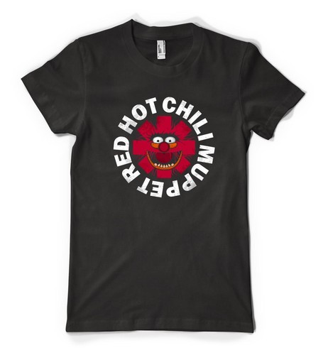 Red Hot Chilli Muppet Zwierzę Rockstar Spersonalizowany Unisex Dorosły T-shirt - Zdjęcie 2 z 20