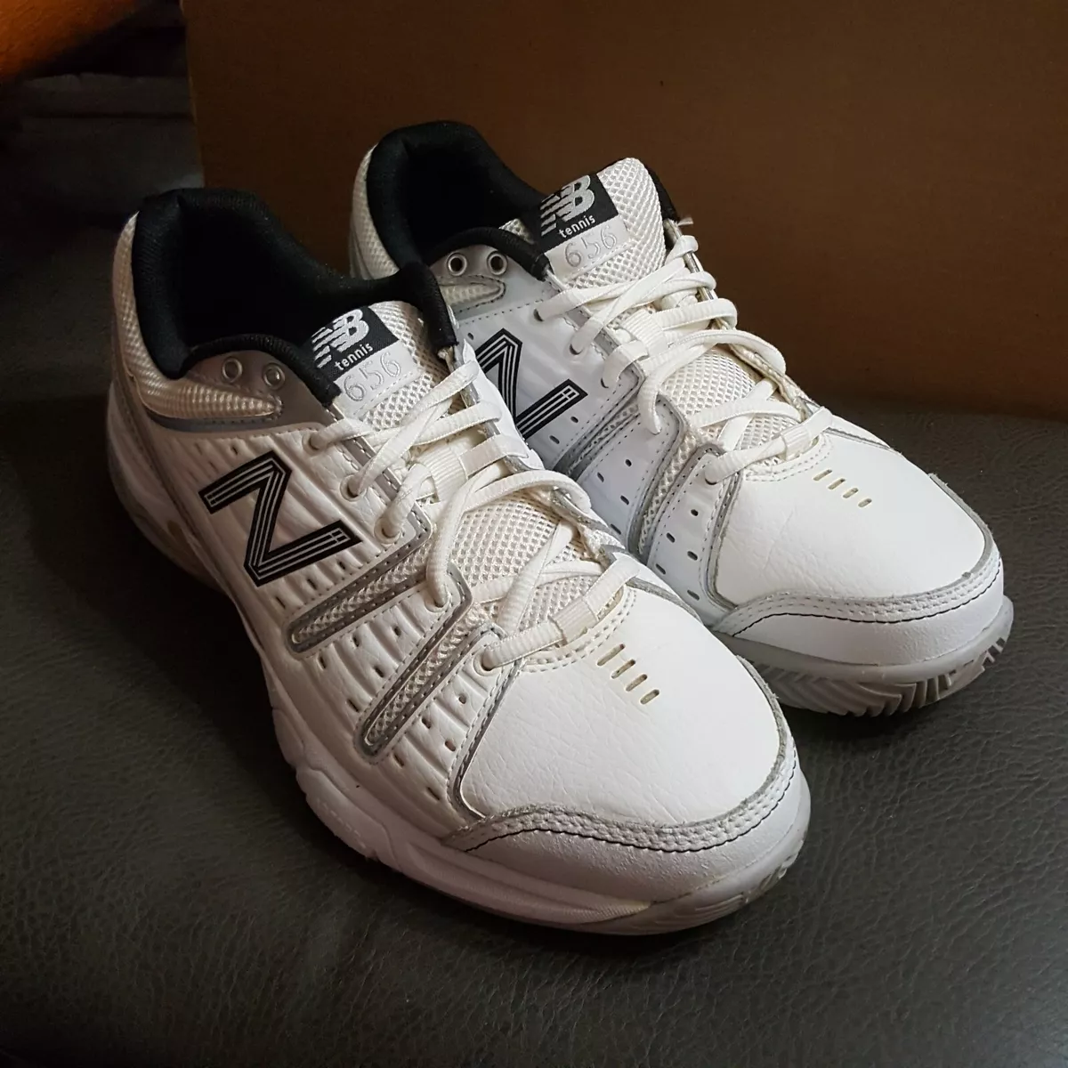 White tennis cheap shoes new balance