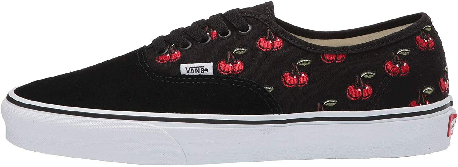 vans authentic cherries black
