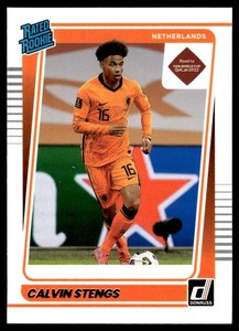 2021 Donruss Holo Orange Laser Calvin Stengs Netherlands #186
