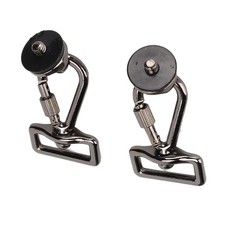 2pcs 1/4 Inch Quick Install Metal Screw and SLR Camera Shoulder Strap Hook Set