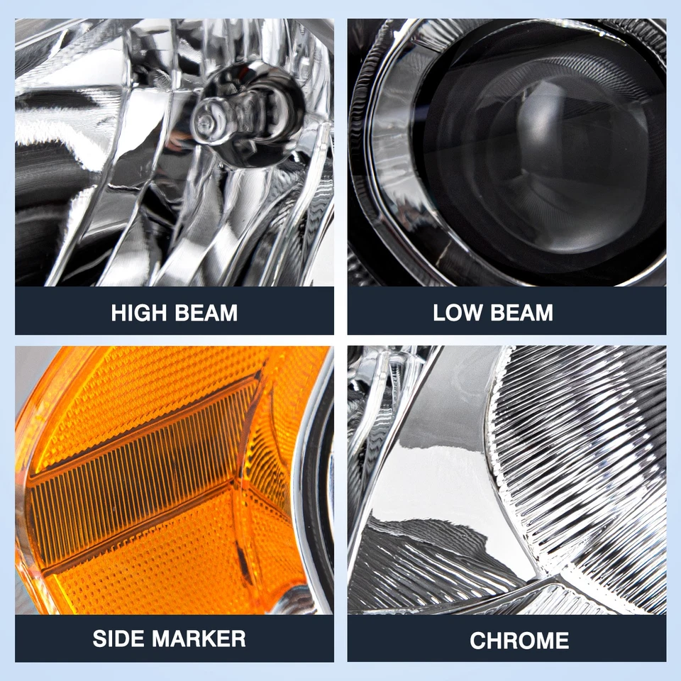 Par de faros esquineros ámbar cromados sedán de 4 puertas para Nissan Altima 2013-2015 Foto 4 de 4