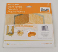 Schluter Kerdi Set of 2 Inside Corners for Kerdi-Board  Ditra Assemblies NEW
