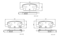 2X Brembo Bremsbelagsatz, Scheibenbremse P 83 132 FüR Lexus