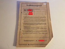 Fahrzeugbrief KFZ Brief 1971 Ford 31F TAUNUS 17M 75PS 1,7 f. Sammler als Beleg