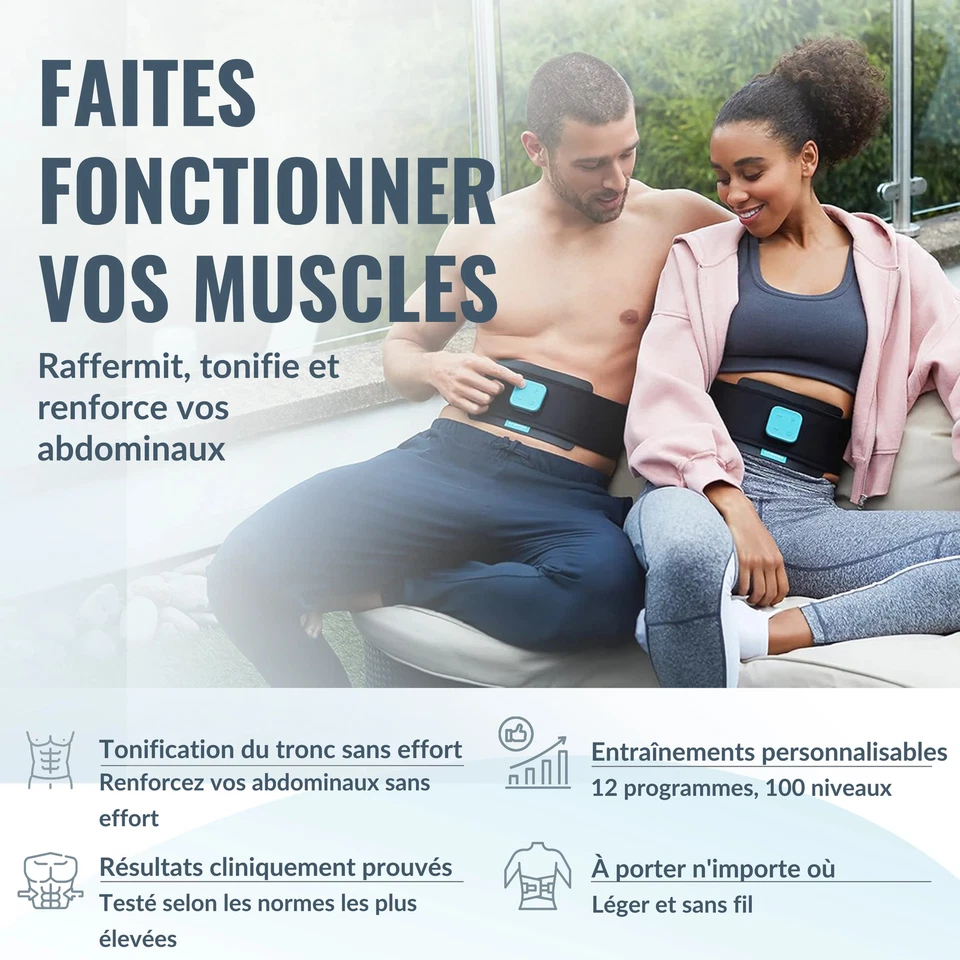 Appareil d'électrostimulation abdominale Slendertone Evolve, appareil de muscula - Photo 2/4