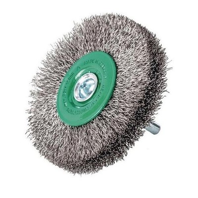 Lessmann Rundbürste D.80mm Drahtstärke 0,2mm VA 9mm 12000min-¹ 10 418342