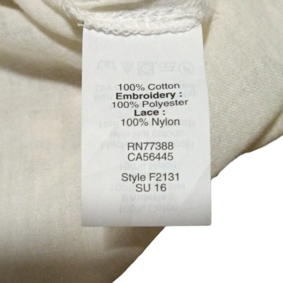 Madewell pom pom fringe Peasant Top - Image 3 of 4