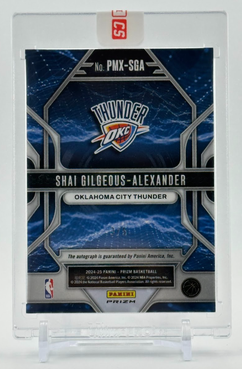 2024-25 Panini Prizm Shai Gilgeous-Alexander Prizmatrix On-Card