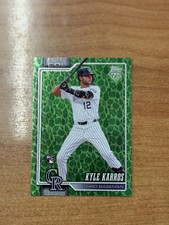 Topps 2026 Series 1 Kyle Karros #334 Colorado Rockies Green Parallel Rookie