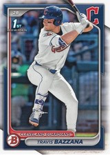 Travis Bazzana 2024 Bowman Draft Card #BD-1 Guardians MLB Debut 4/28/26!